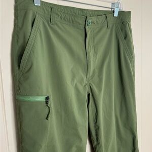 REI Trailmade Men’s Green Outdoor Hiking Pants, size 34x32